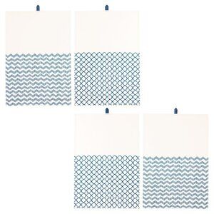 4 IKEA SOMMAR 2016 Kitchen towels, white blue